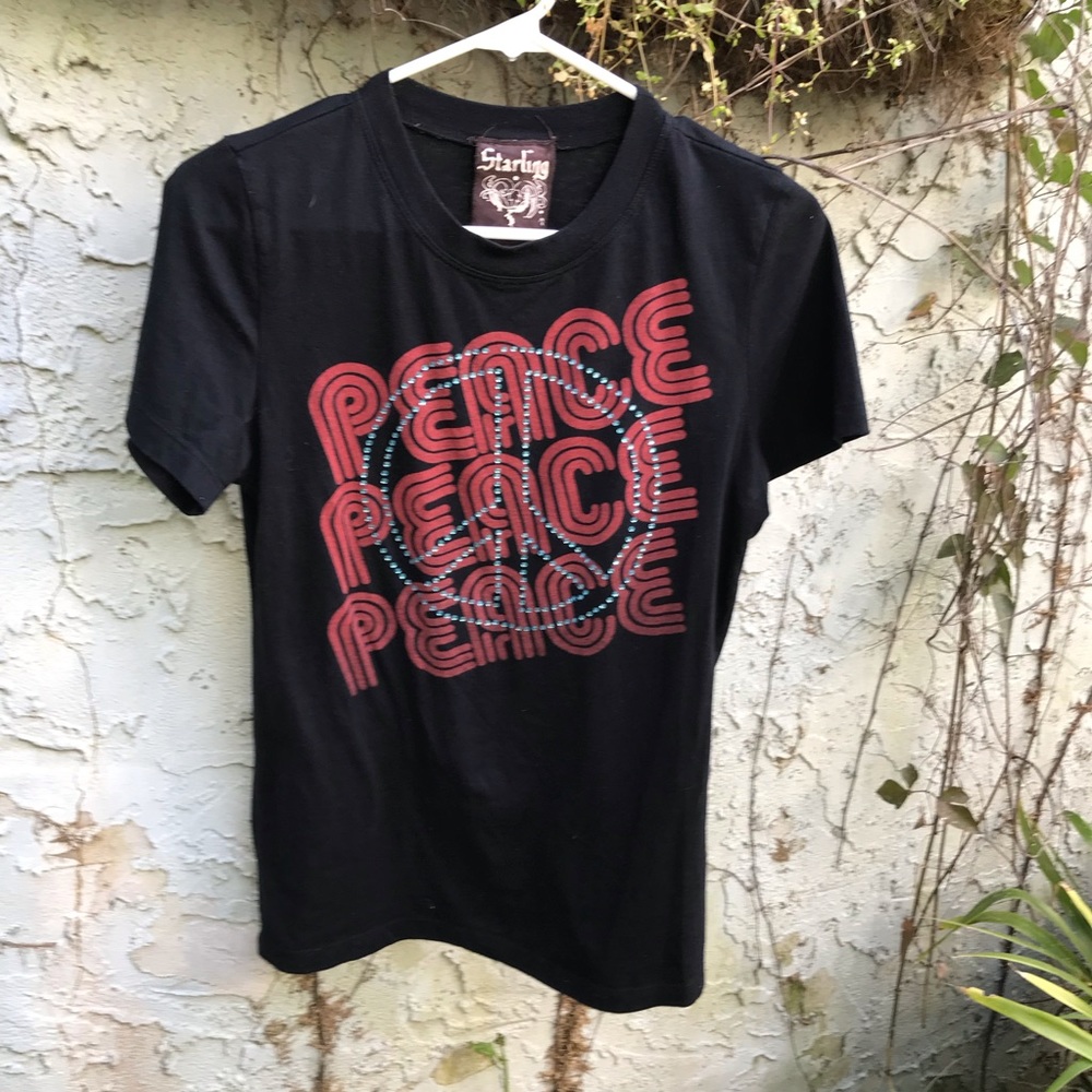 Starling “peace” tee shirt.